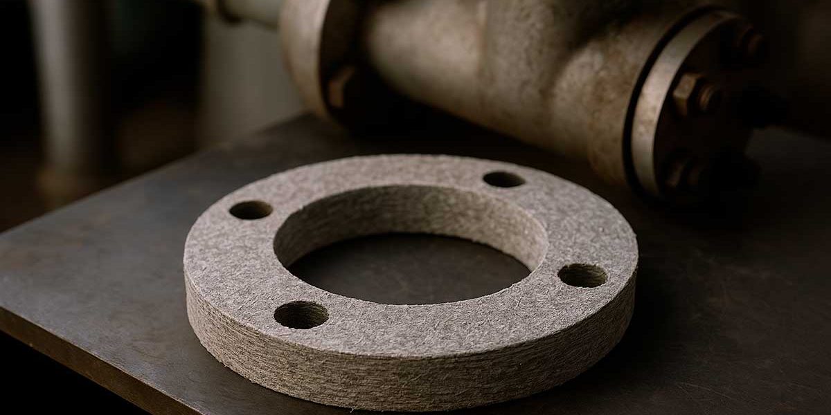 El empaque de asbesto es ampliamente utilizada en las juntas de bridas en tuberías industriales.